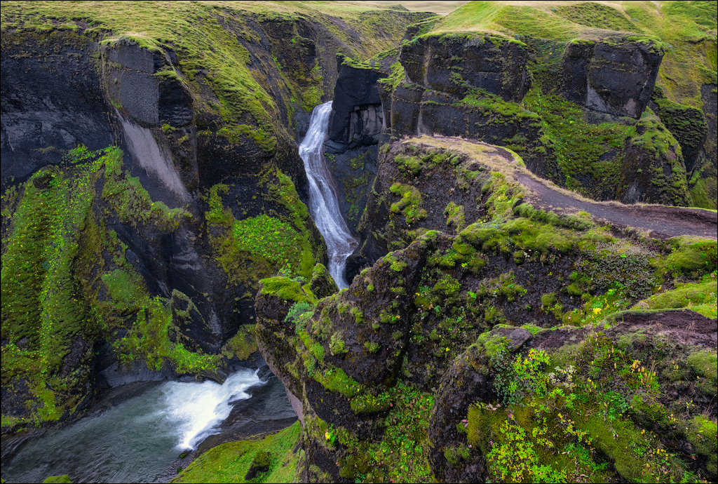Исландия 3. Fjadrargljufur - Foss a Sidu - Svartifoss - Svinafellsjokull